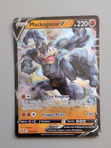 Carte pokémon mackogneur - pokémon, v