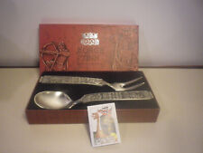 Set à salade Couverts KONGE TINN Etain Royal Norvège