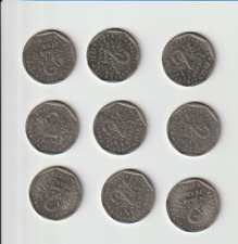 Lot de 9 PIECES SEMEUSE . 2