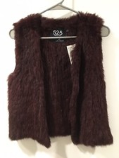 NWT 525 America Revolve Women’s Natural Rabbit Fur Vest Small