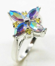 Bague en argent, Topaze