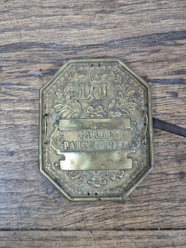 Ancienne plaque garde - ancienne,