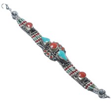 Bracelet corail turquoise