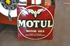 Plaque émaillée MOTUL huile garage enamel emailschild ++ 30*30 cm ++