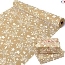 Rouleau de papier cadeau de Noël (étoile)