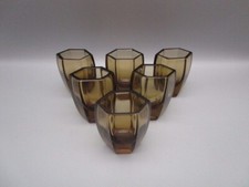 6 Verres a liqueur art-déco en cristal
