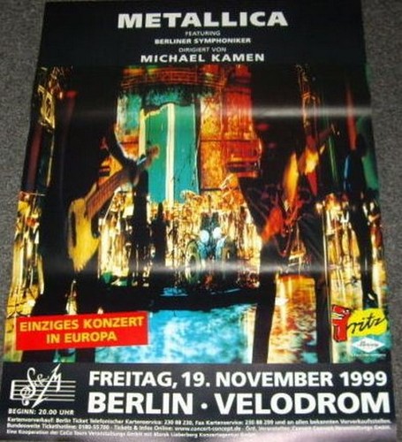 Metallica affiche 85x120cm - metallica,