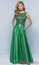 Long Satin Open-Back
