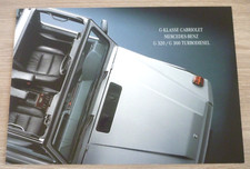 ? Brochure Automobile MERCEDES G 320 300 CABRIOLET 4x4 Catalogue Prospekt Sales