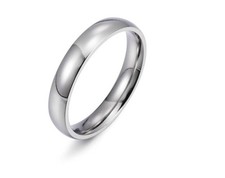 Bague anneau alliance en acier