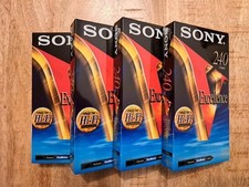 4 Cassette VHS Vierge SONY
