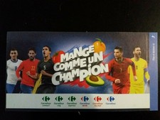 PANINI CARREFOUR MANGE COMME UN CHAMPION - CHOISIR 1 CARNET DANS LA LISTE