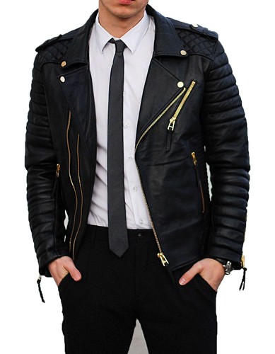 Blouson motard élégant en - de,