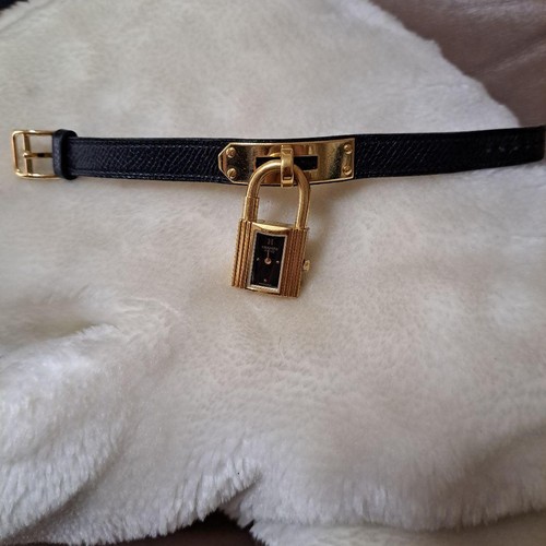 Hermes kelly watch black - hermes,