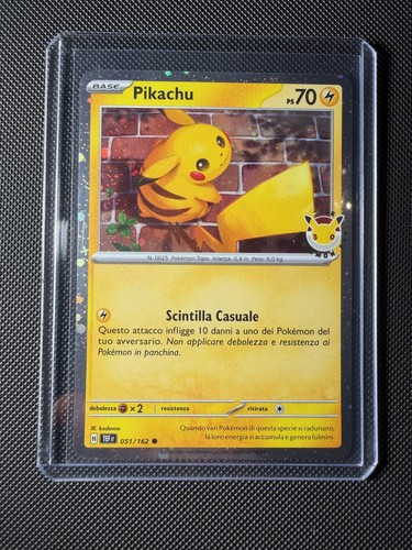 Pikachu holo 30e - pikachu, anniversaire