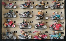 Figurines moto Joe Bar Team en résine