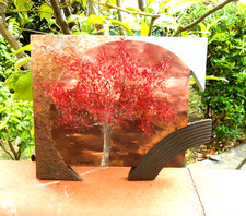 Sculpture céramique peinte - ,