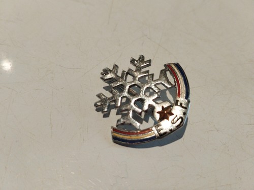Broche médaille ski - broche/médaille, de