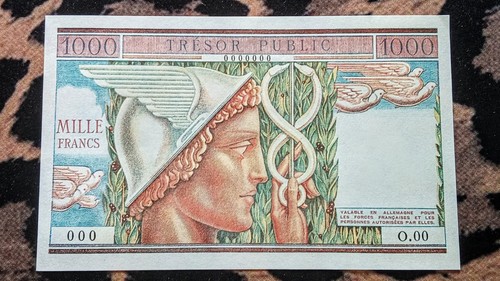 Billet 1000 francs trésor - 1000,