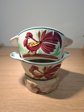 2 Anciens Bol Coq Digoin