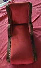 ANCIEN /VINTAGE MEUBLE DE POUPEE :  PETIT SOFA  EN BOIS ET TISSU   34 X 19 X 23