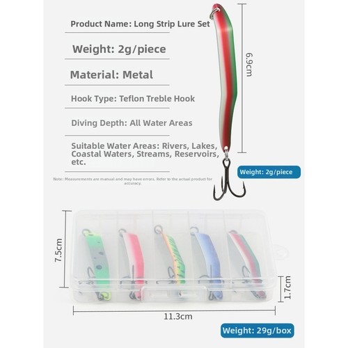 5pcs kit leurre pêche - 5pcs,