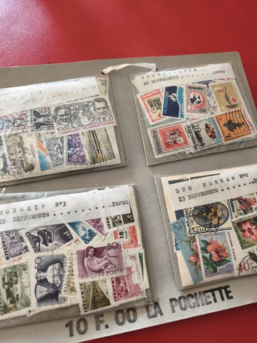 Lot ancien timbres monde - lot,