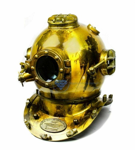 Ancien casque plongée - ancien,