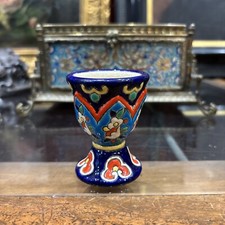 ancien coquetier en emaux de