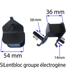  SILENT BLOC piece CAOUTCHOUC  GROUPE ELECTROGENE Hauteur 36 mm SA