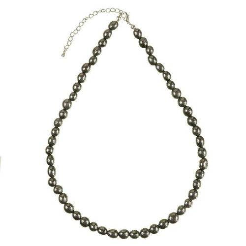 Collier hématite perles - en,