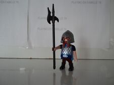 PLAYMOBIL vintage médiéval chevalier nain lance gardien du trésor set 6130