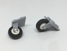 LEGO : 2x Roue Pneu Avion Hélicoptère - Réf 2415c02 - Set 7944 7732 6745 7786