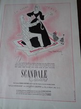 SCANDALE par Ray Bret Koch + DAUM + JOBOTON pub FRANCE ILLUSTRATION 1948 col