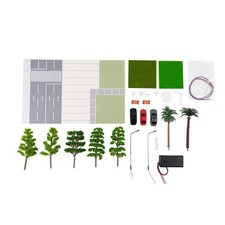 Maquette diorama d'une scène de route de ville comprend des fonctions de jeu in