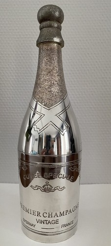 Bouteille champagne métal - bouteille,