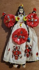 Poupée folklorique turque Soganli faite à la main, jolie robe florale traditionn