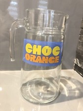 Pichet cruche vintage années 80 Choc Orange style Ice Tea Tang Orangina