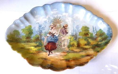 Plat ovale scene jardin - ovale,