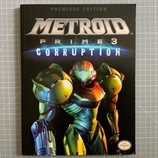 Metroid Prime Corruption 3 strategy guide english premiere edition Nintendo