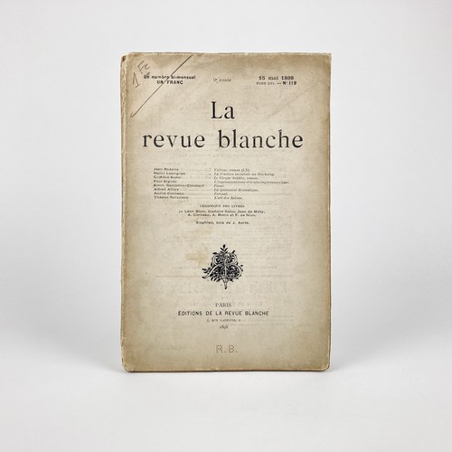 Revue blanche kahn - revue, .