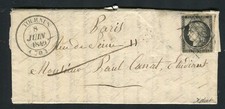 Rare lettre de Tournus pour