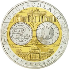 Allemagne, Médaille, L'Europe, 2002, UNZ+, Argent