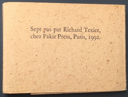 Livre artiste richard texier - livre,