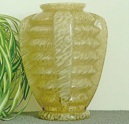Ancien vase verre - ancien, moulÉ