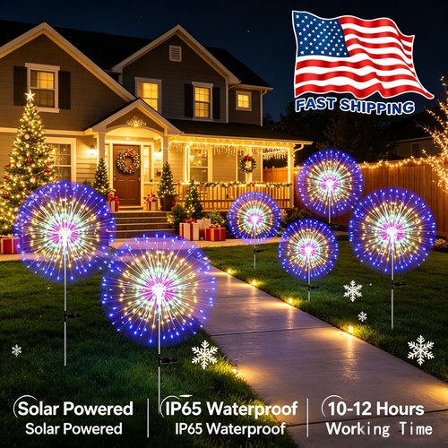 1pc solar fireworks - 1pc,