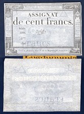 Assignat 100 Francs Cent France 7/1/1795 Série 5234 Signature Ogé
