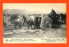 GUERRE 1914-18 / CPA / OFFENSIVE DANS LA SOMME / CHARGEMENT DE CAISSON