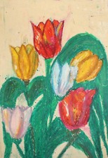 Tableau ancien expressionniste