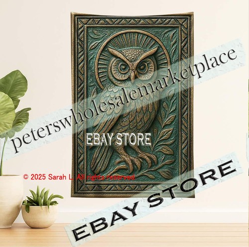 Celestial owl totem tapestry - celestial,